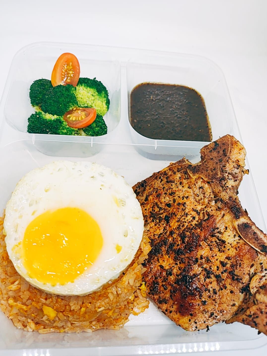 Grilled Pork Chop Bento