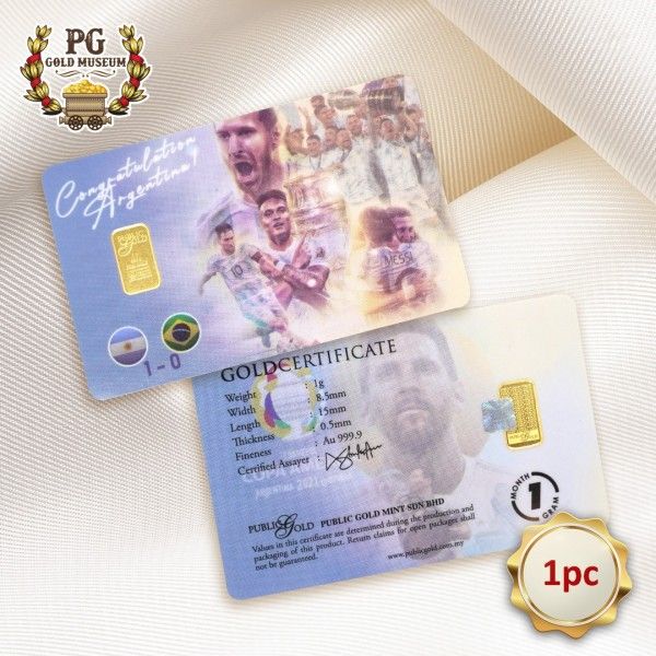 Copa America Champion (1g) 24K