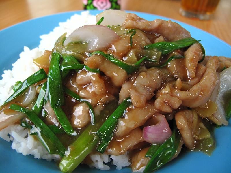 VM 2 - 姜葱猪肉饭 (Pork & Spring Onion wz Rice)