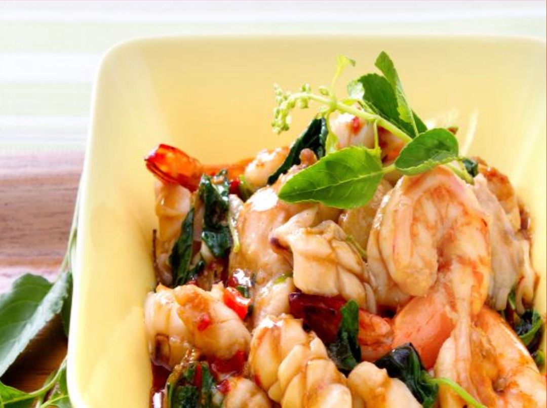 Thai basil seafood