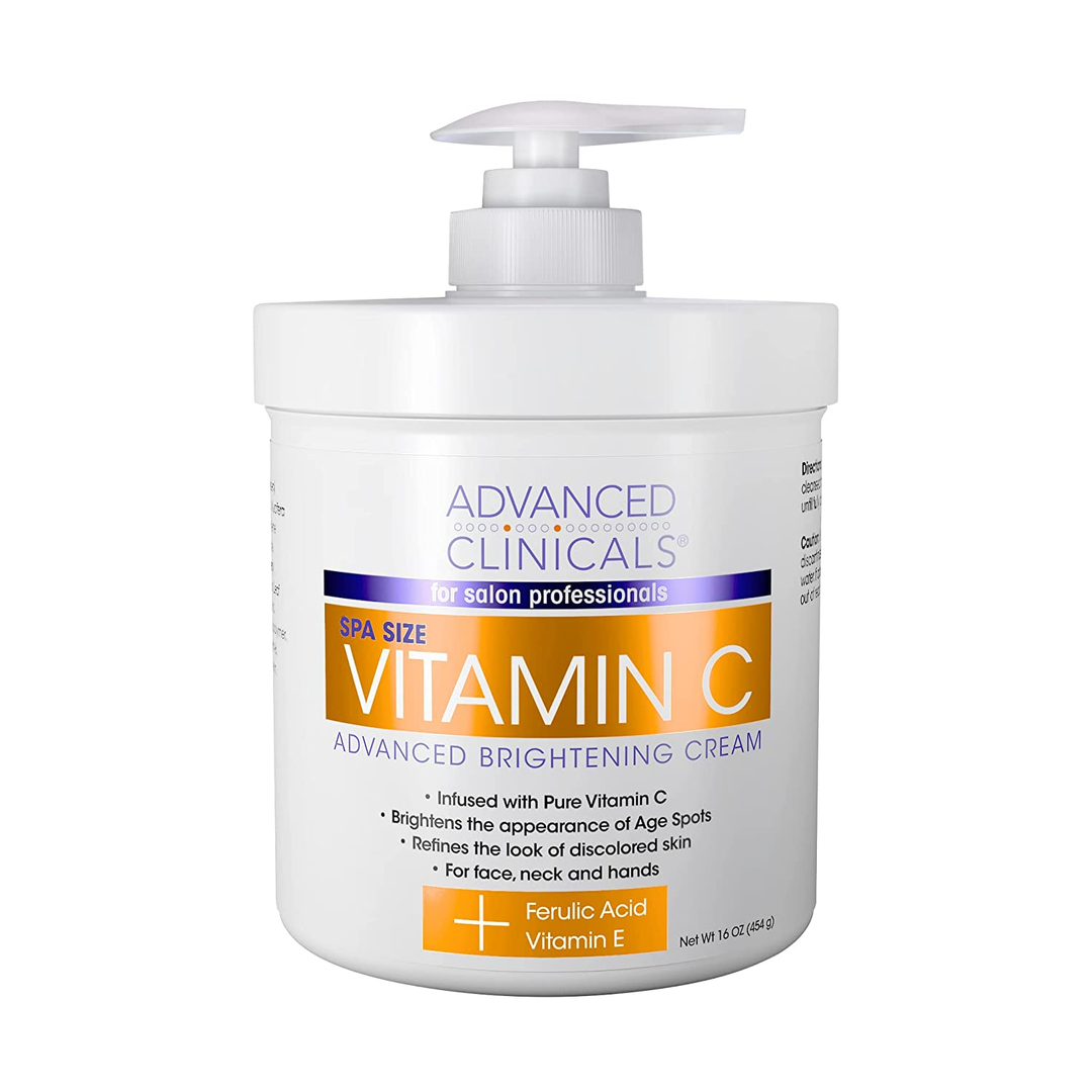 Advanced Clinicals Vitamin C Brightening Face & Body Cream