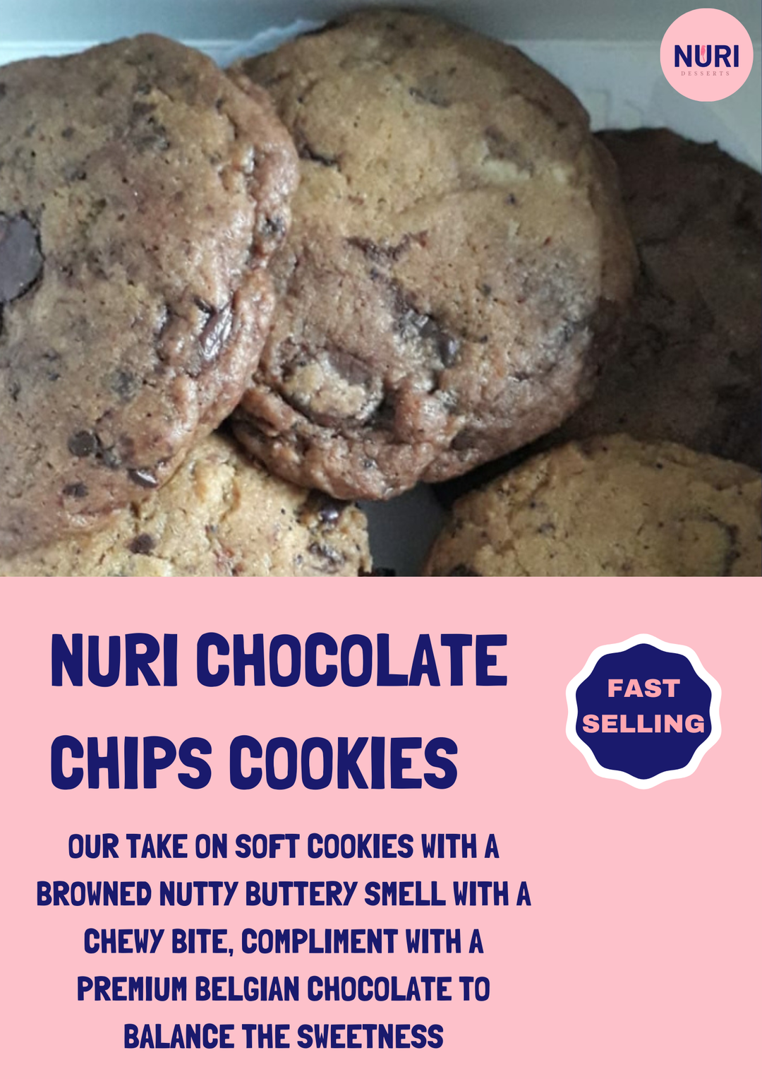 NURI chocolate chip cookies