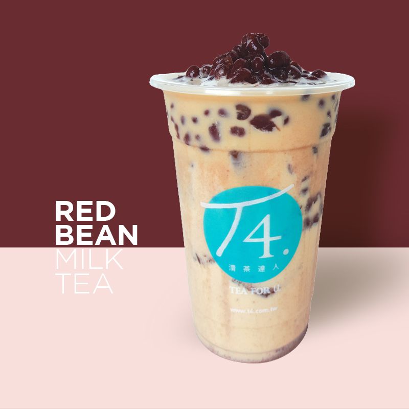 Red Bean Milk Tea