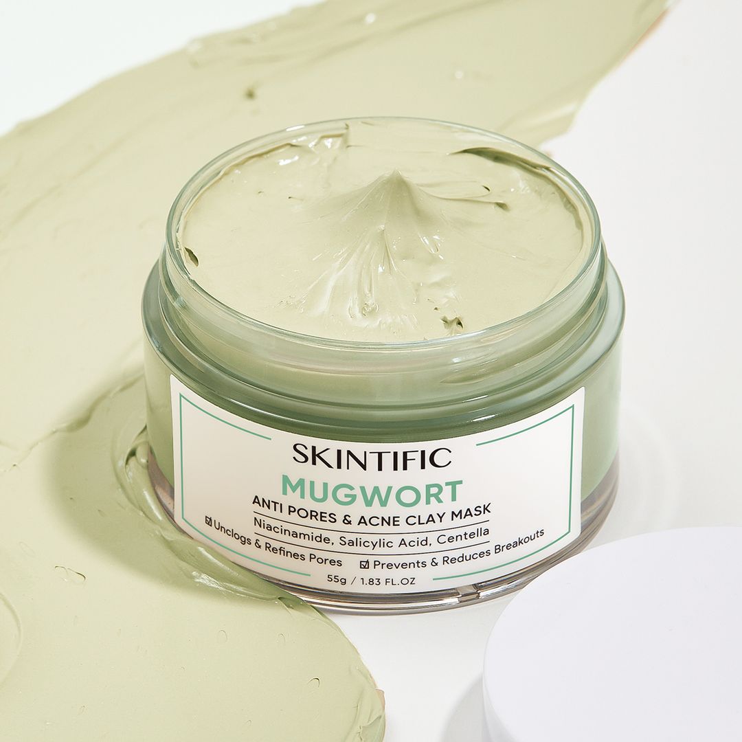 Skintific Mugwort Anti Pores & Acne Clay Mask 55g