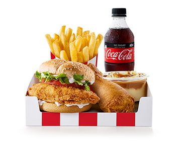 Fully Loaded Box Meal With Zinger Burger 