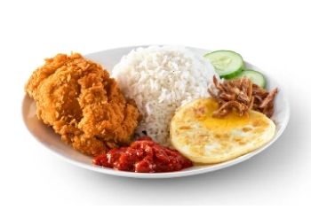 Nasi Lemak McD + 1pcs Ayam Goreng McD Regular