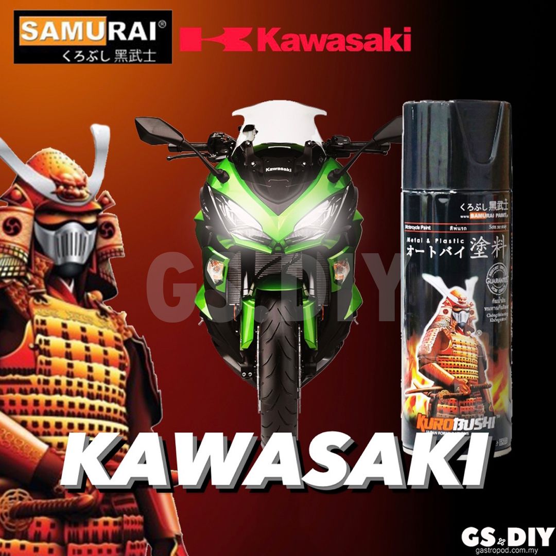 SAMURAI Spray Paint K417 Green KAWASAKI Color 400ml