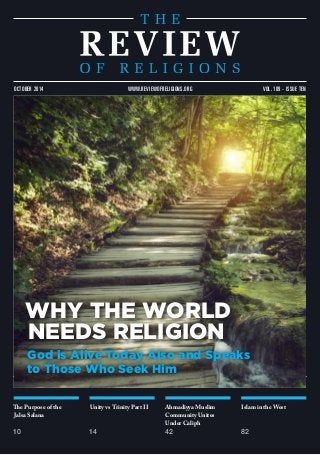 Review or Religions Magazine (Free 1yr subscription)