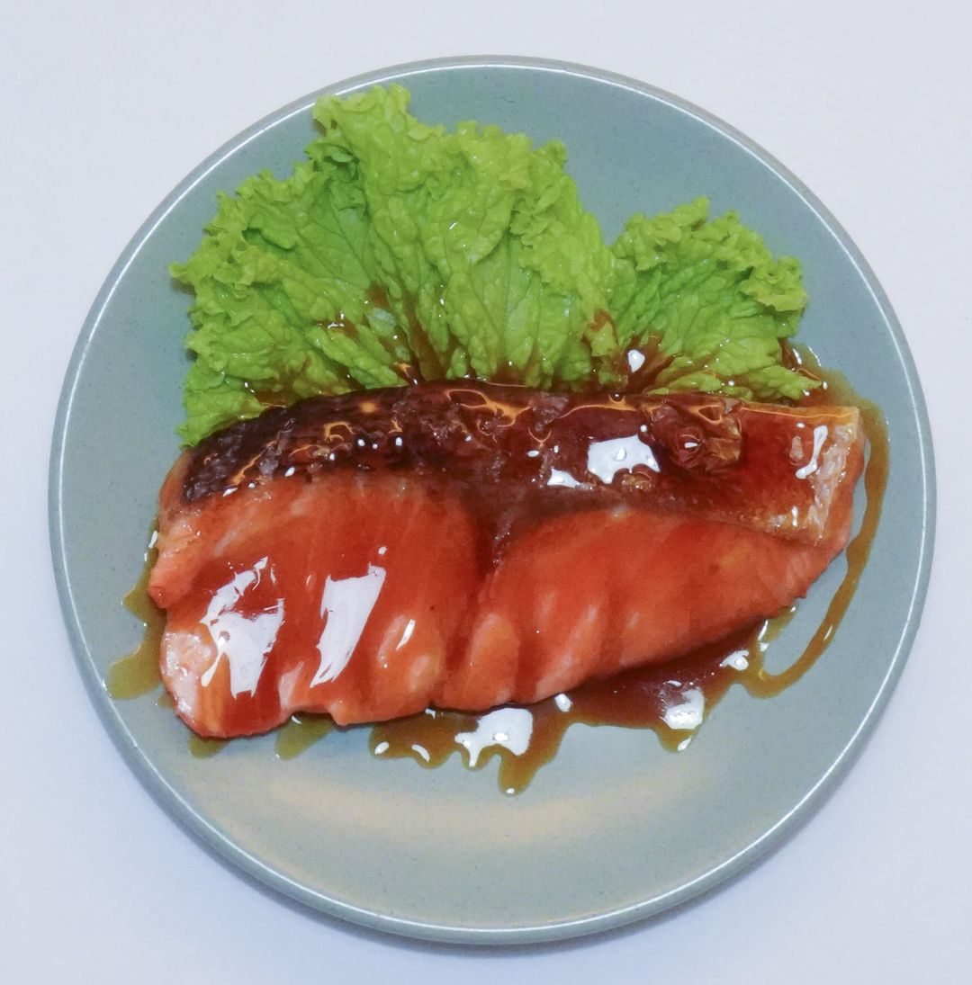 E004. Salmon Teriyaki　鮭照り焼き