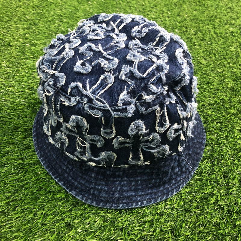 CH CROSS PATCH DENIM BUCKET HAT