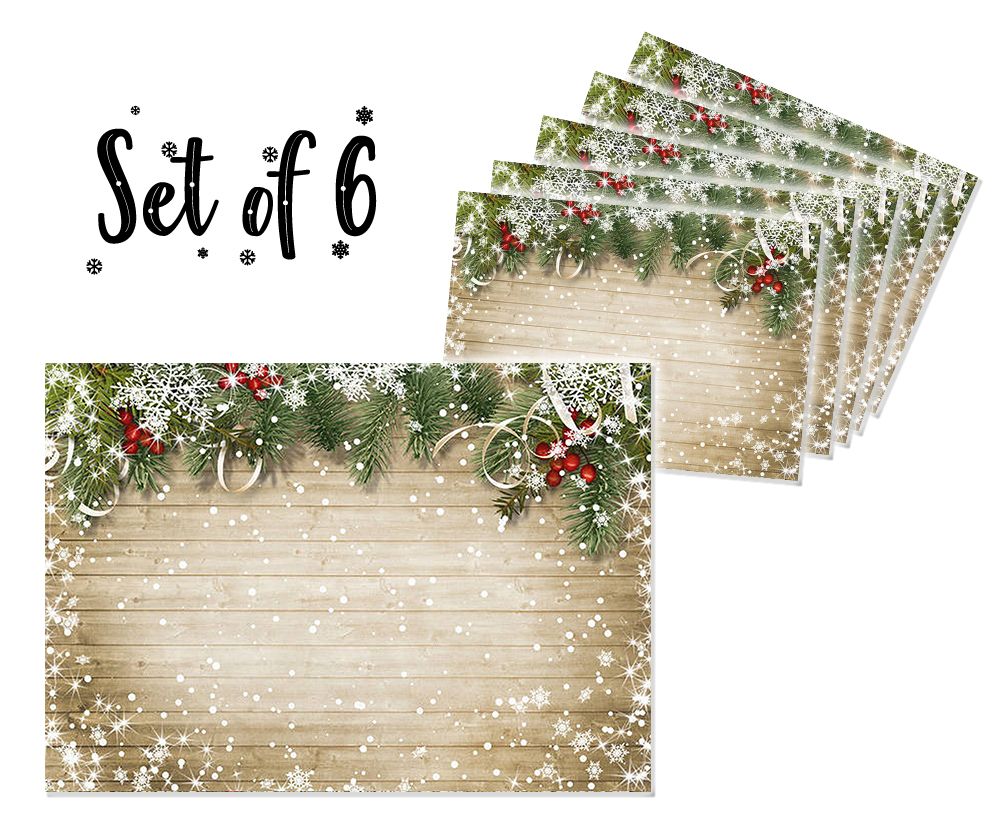 Christmas Table mats (set of 6) - Beige
