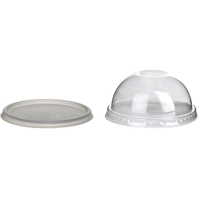 Cup Lid - 12oz/16oz PP flat lid #CL0003
