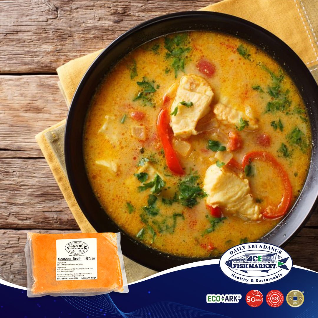 Seafood Broth 500gm - ACE®️ SG-Fish™️ 100% SINGAPORE PRODUCED