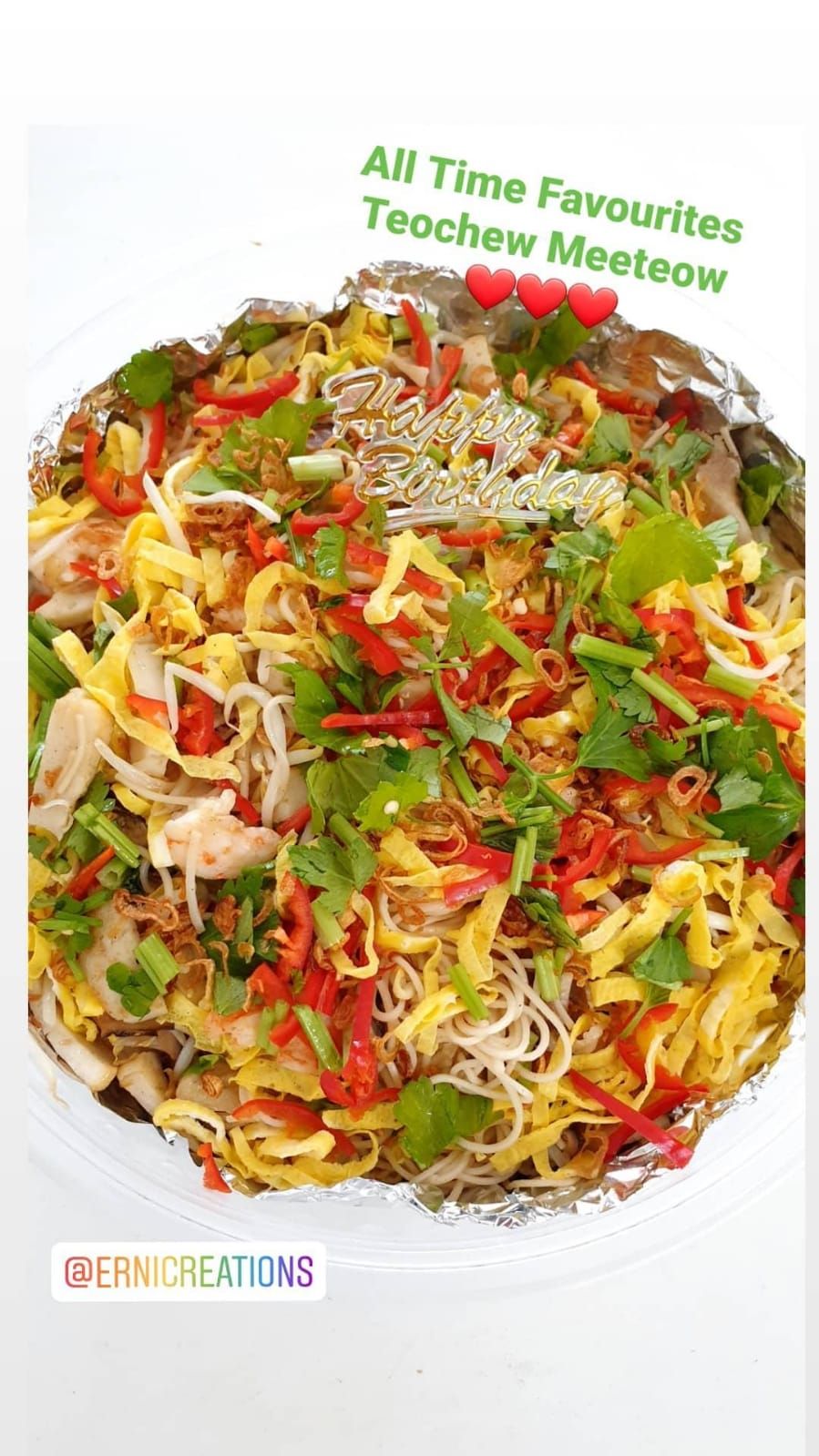 Mee Teow (Long Life Noodles) Party Pax