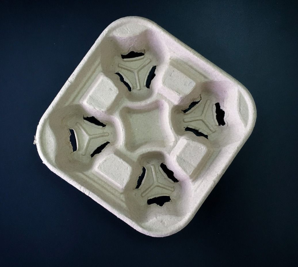 Paper Cup Tray - 4 cavities #PCT0002