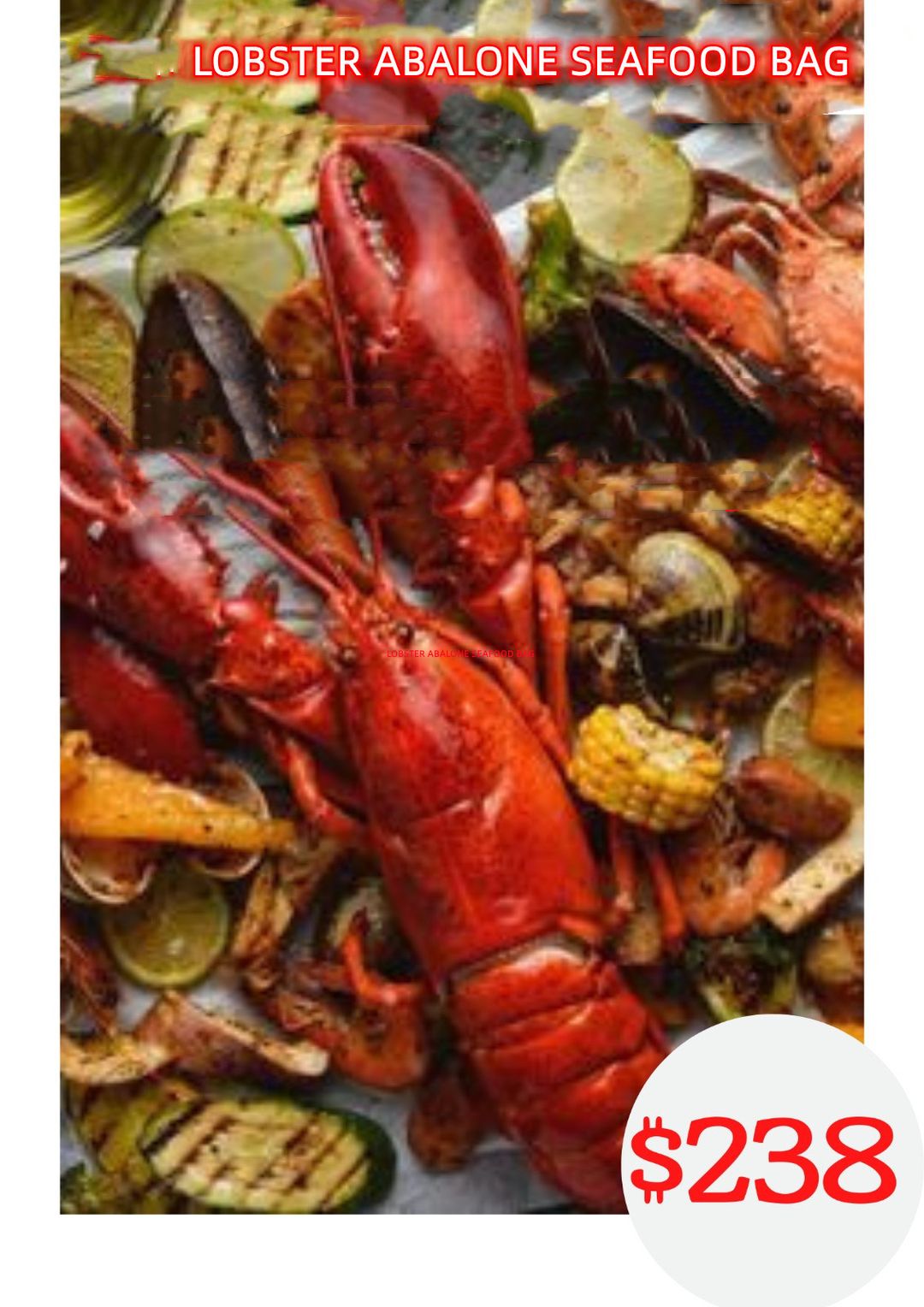  Boston Lobster Seafood Abalone Bag (波龙海鲜鲍鱼袋)  