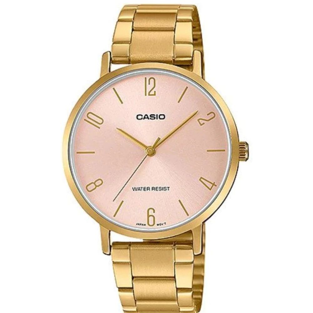 Casio LTP-VT01G-4BUDF GOLD STAINLESS STEEL STRAP WOMEN'S WATCH