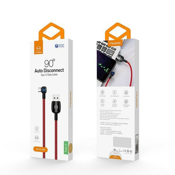 MCDODO CA-592 1 METER AUTO DISCONNECT TYPE-C DATA CABLE 