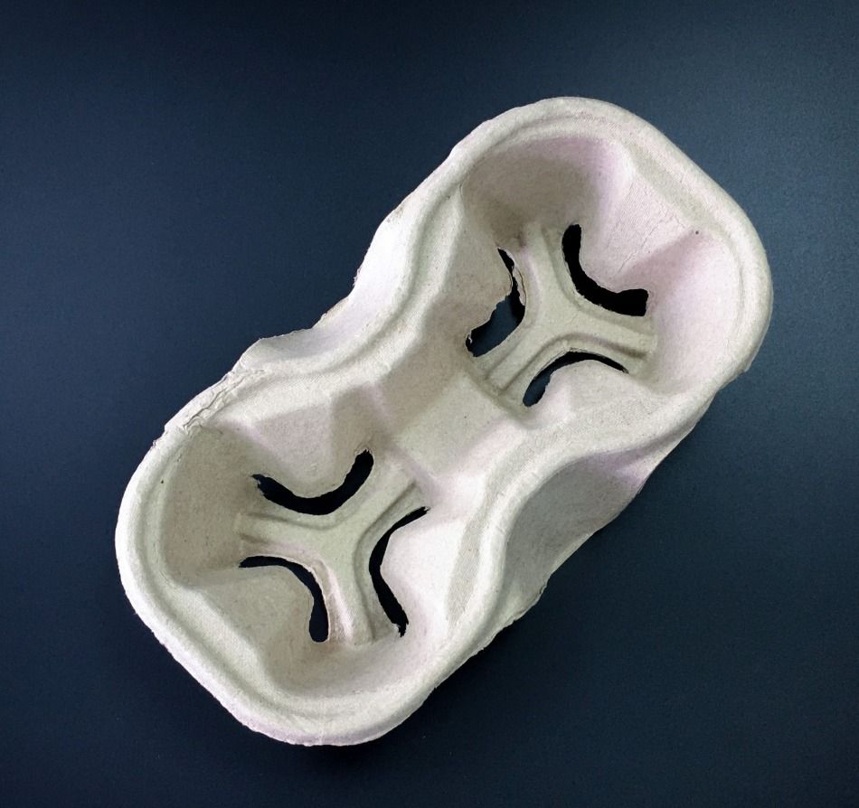Paper Cup Tray - 2 cavities #PCT0001