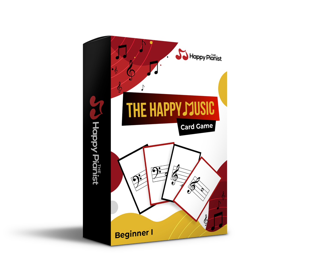 The Happy Music Card Game - Music Note Reading Cards
