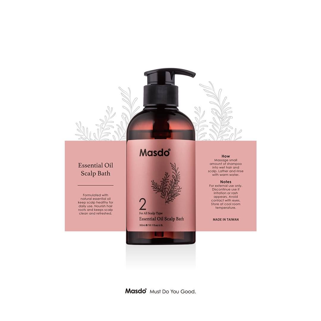Masdo For All Scalp Essential oil Scalp Bath 活力洗发水 （2）1000ml