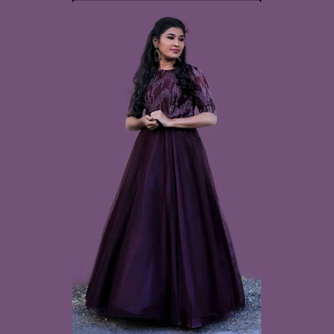 Grapewine Netted Maxi Dress