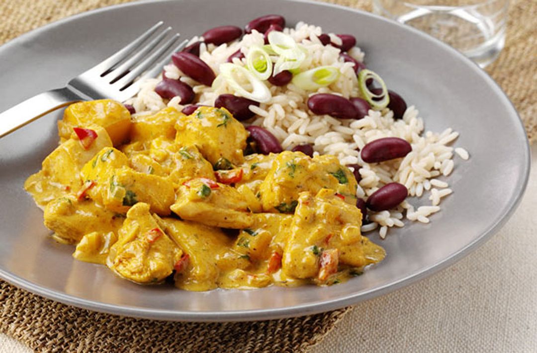 Caribbean Style Chicken with Rice & Beans