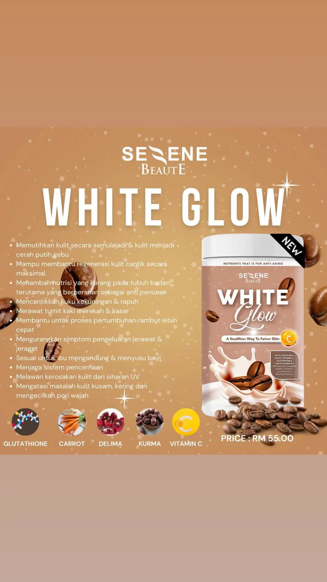 SUSU GLOW MILK(COFFEE HAZELNUT)