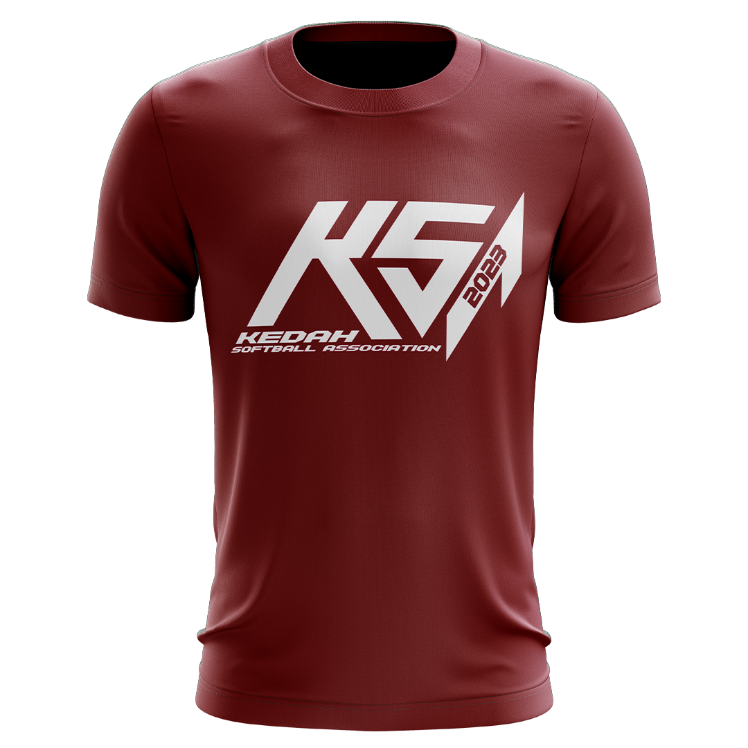 Red Burgundy (Lengan Pendek)