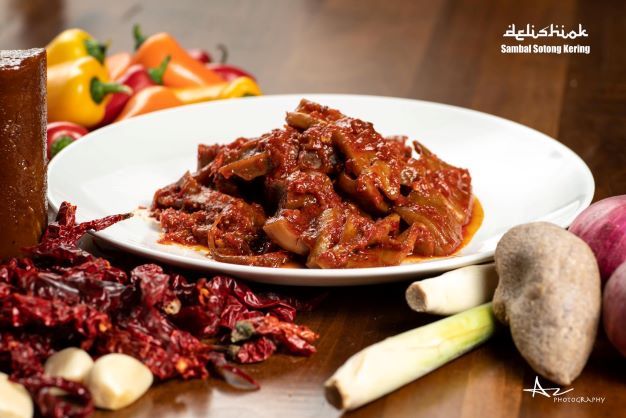 Sambal Sotong Kering (Dried Sotong in Sambal)