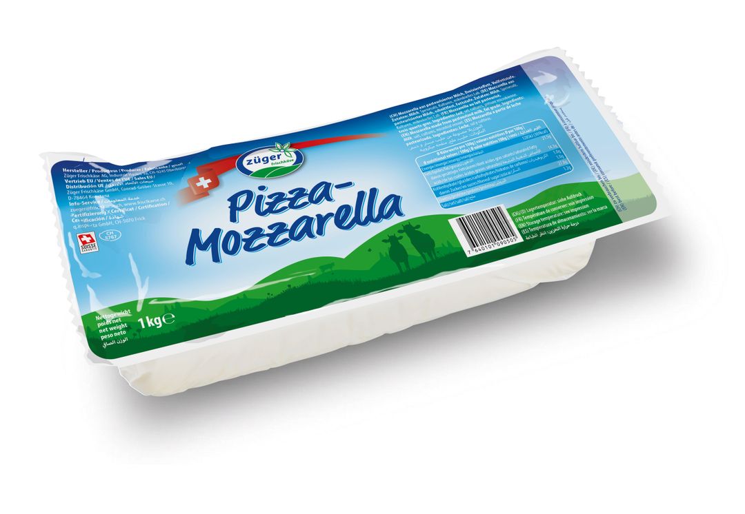 ZUGER MOZZARELLA 42% FDM BLOC 1KG PER PACKET (ZUG-FFF-MOZ3811)