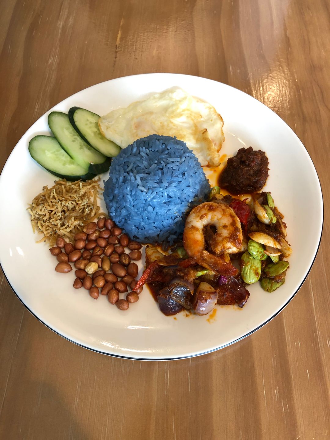 Nasi Lemak rendang Prawn 