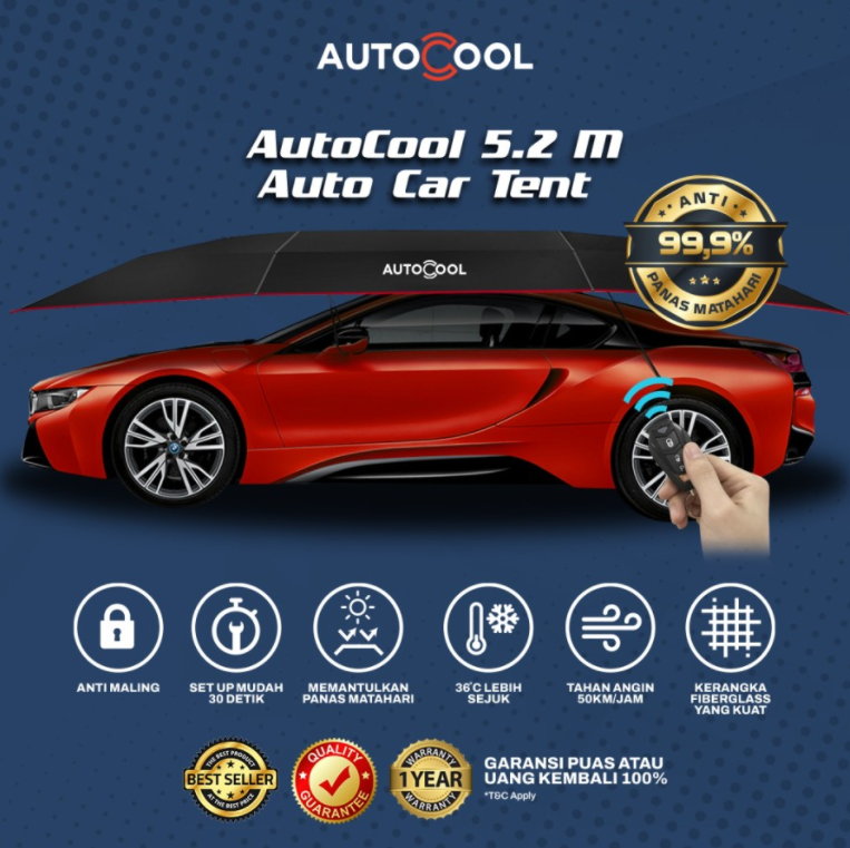 5,2 m Auto Car Tent