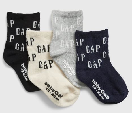 Gap Logo crew socks 4 packs