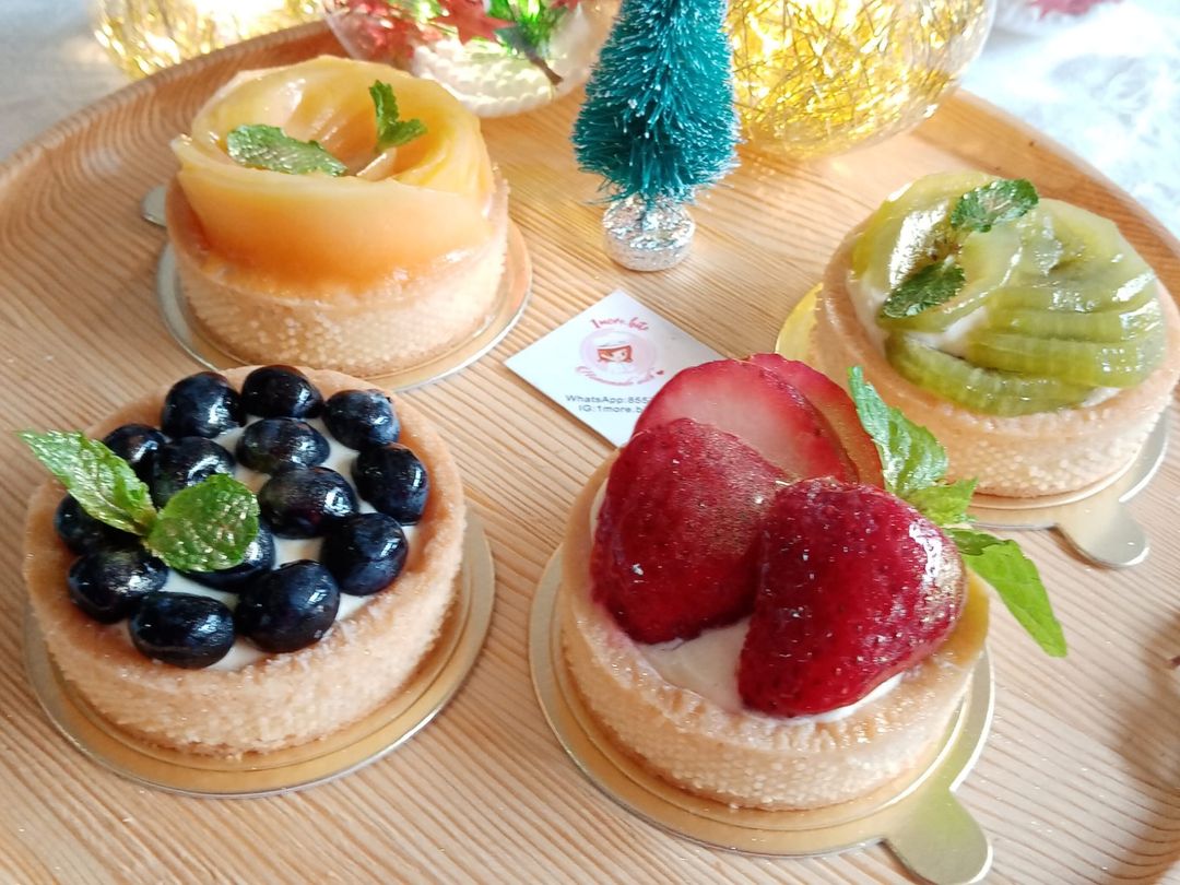 Custard Mixed Fruit Tart(4 pieces)