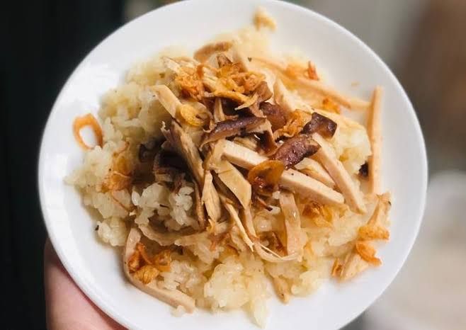 Xôi Gà Nấm 香菇鸡肉糯米饭