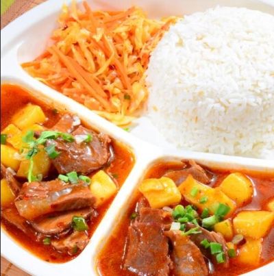 Braised Beef Potato Rice