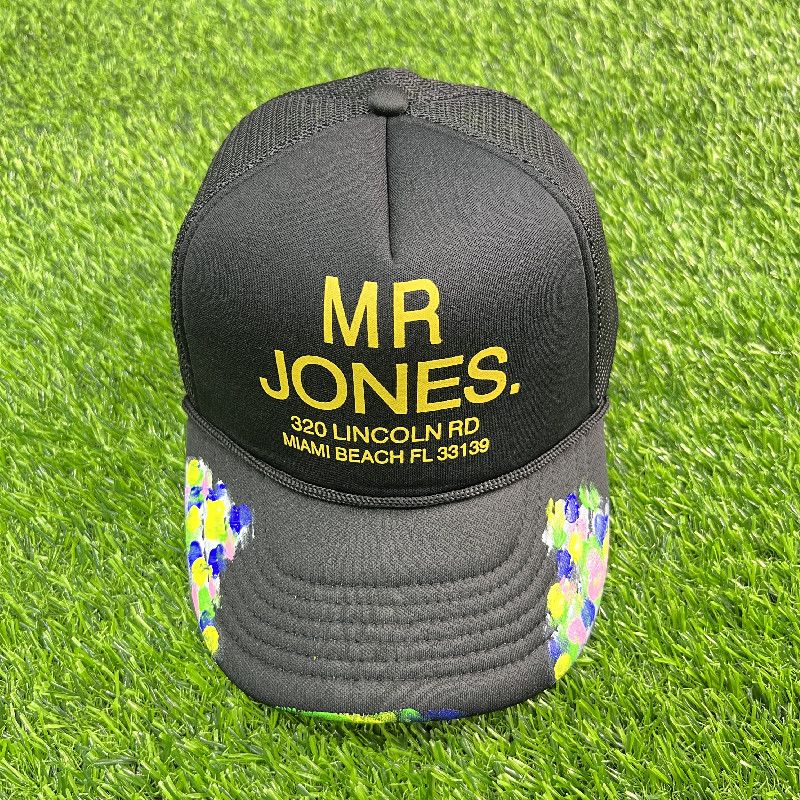 GD CURVE PEAK MR JONES HAND PAINT BLACK