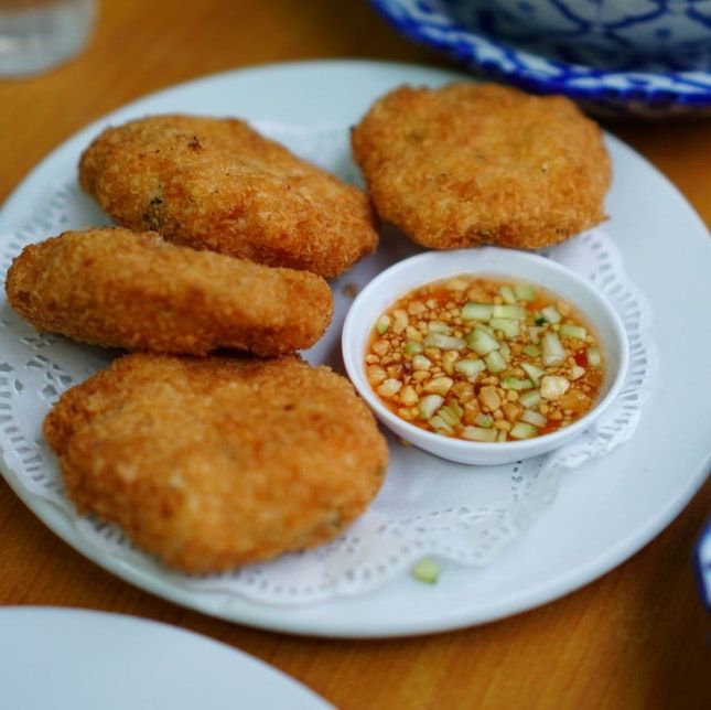 Thai prawn cake