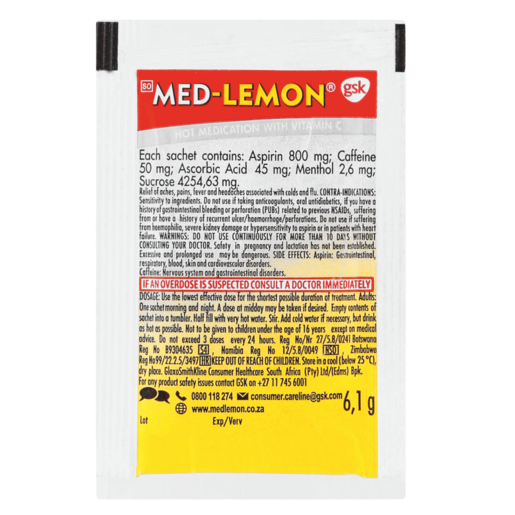 Med lemon sachet 