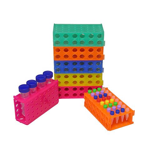 COPE LLG Polypropylene Microtube Racks 4-Way (4 x 50mL or 12 x 15mL or 32 x 1.5mL or 32 x 0.5mL)