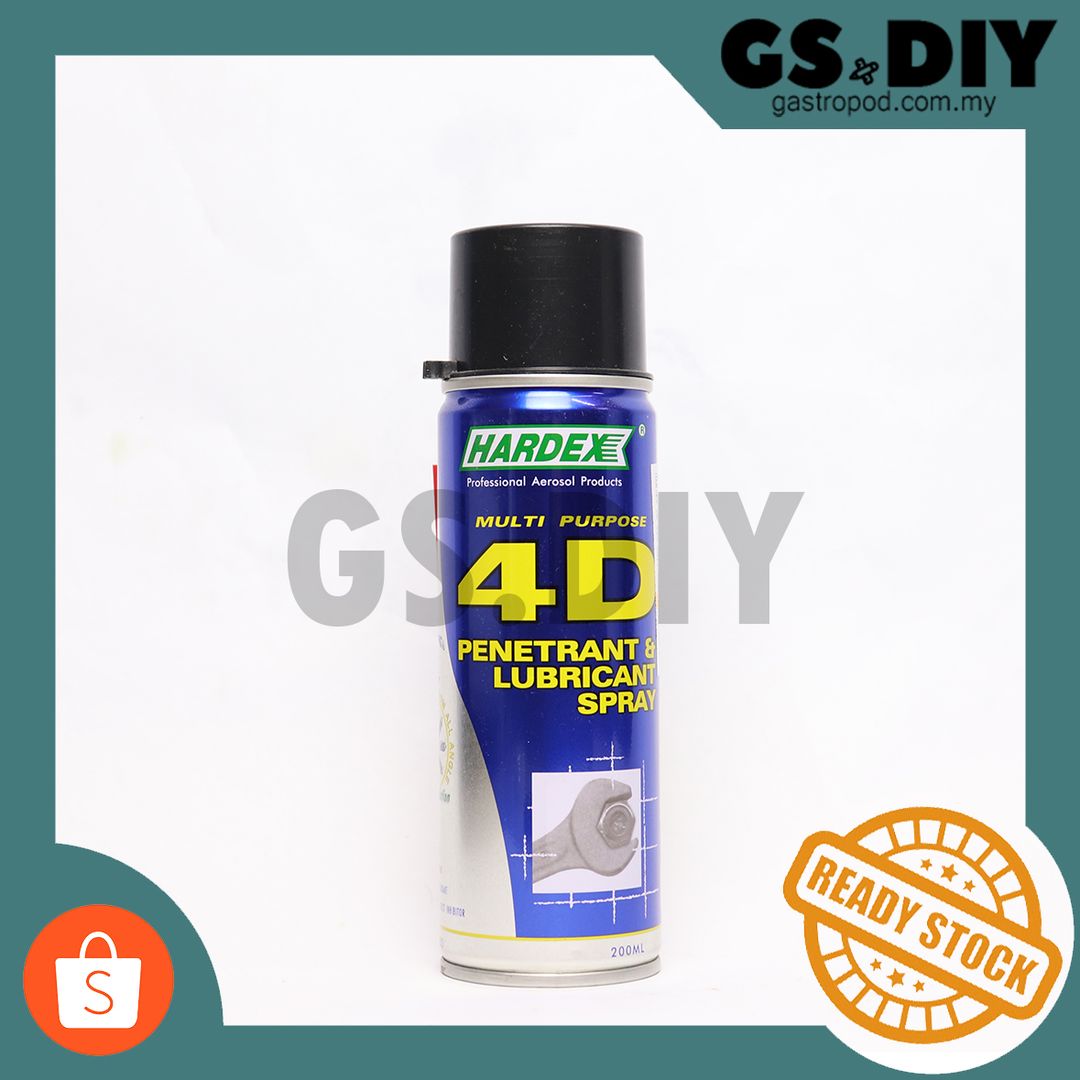 Hardex HD-420/HD-440 4D Multi Purpose Penetrant & Lubricant Spray 200ml/400ml🐤Penyembur Penetran & Pelincir Pelbagai Tujuan多用途渗透剂和润滑剂喷雾