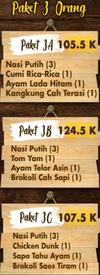 Paket 3 Orang