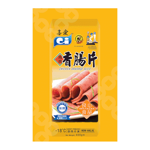 喜爱鸡肉香肠片 400g
