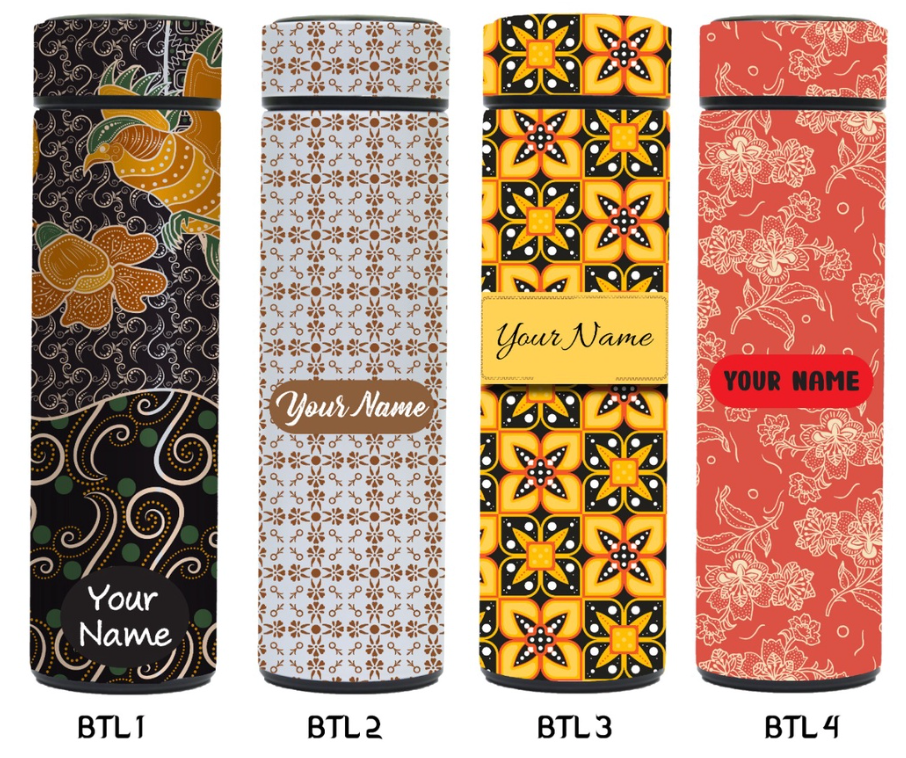  Tumbler Print UV Motif Batik Indonesia (Stainless Steel, Normal Quality) 