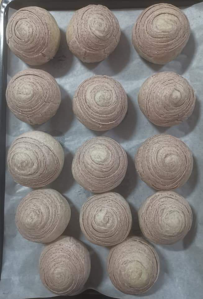 Home baked Spiral Yam Mooncake 