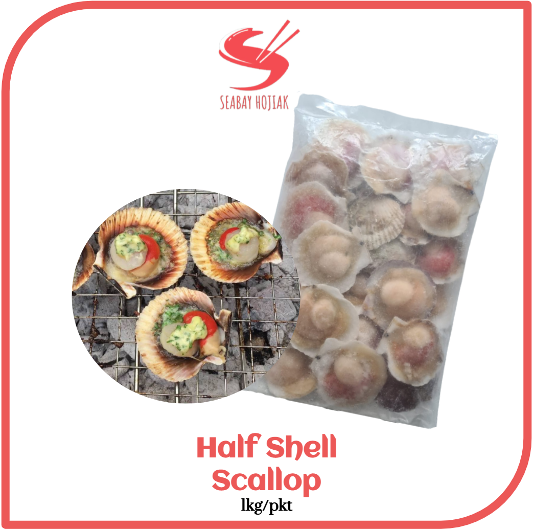 Half Shell Scallop 1kg