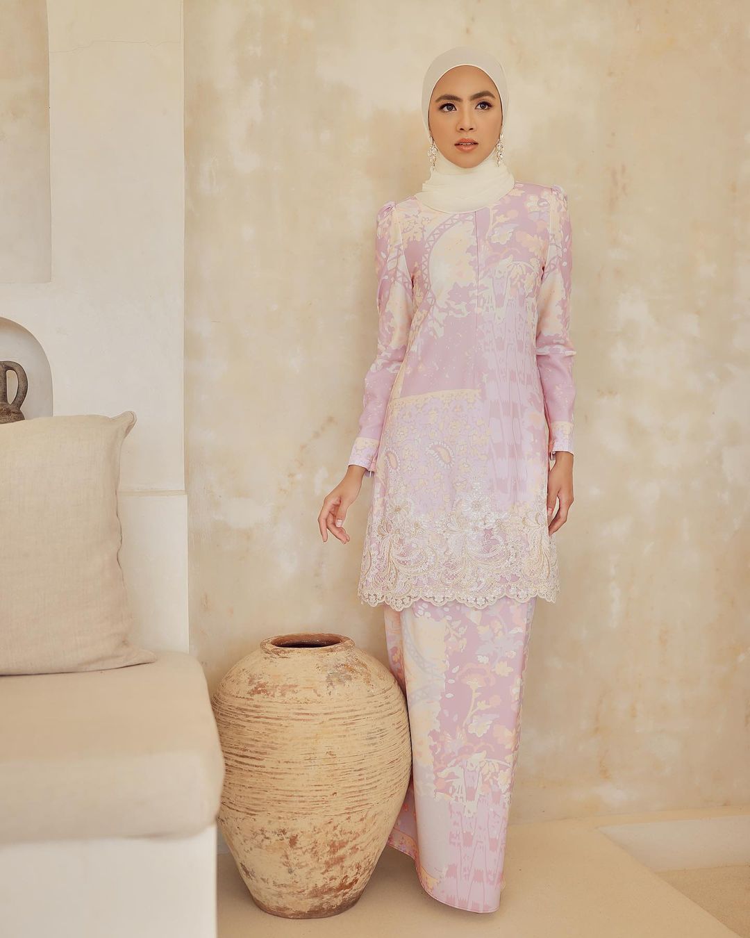 ALYSIA LACE KURUNG - ROMANCE PINK