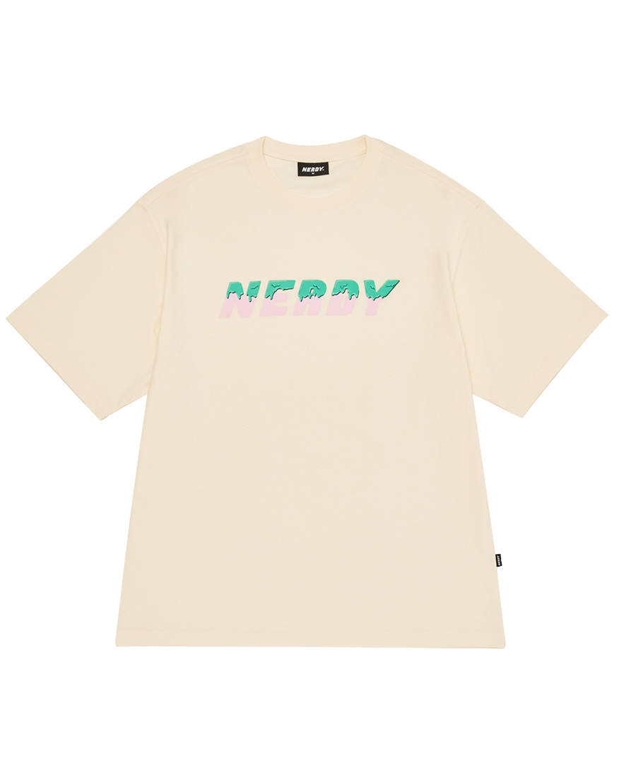 Nerdy Melted Logo - Cream
