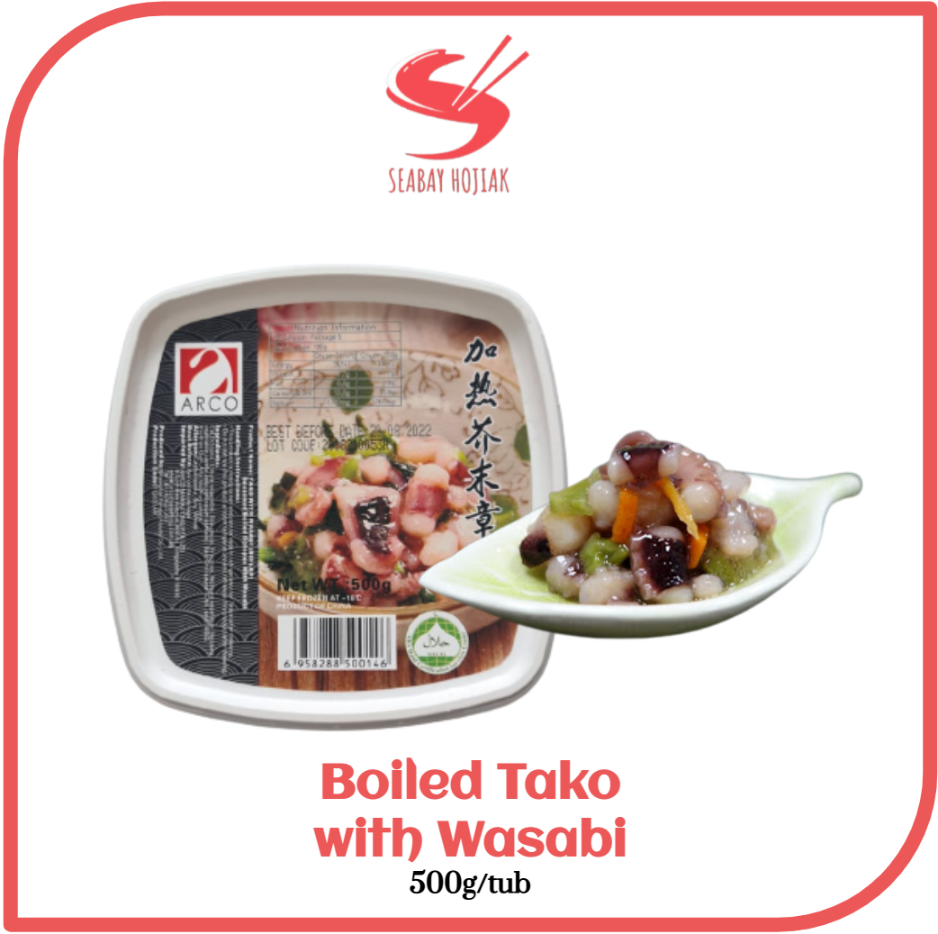 Boiled Tako with Wasabi 500g